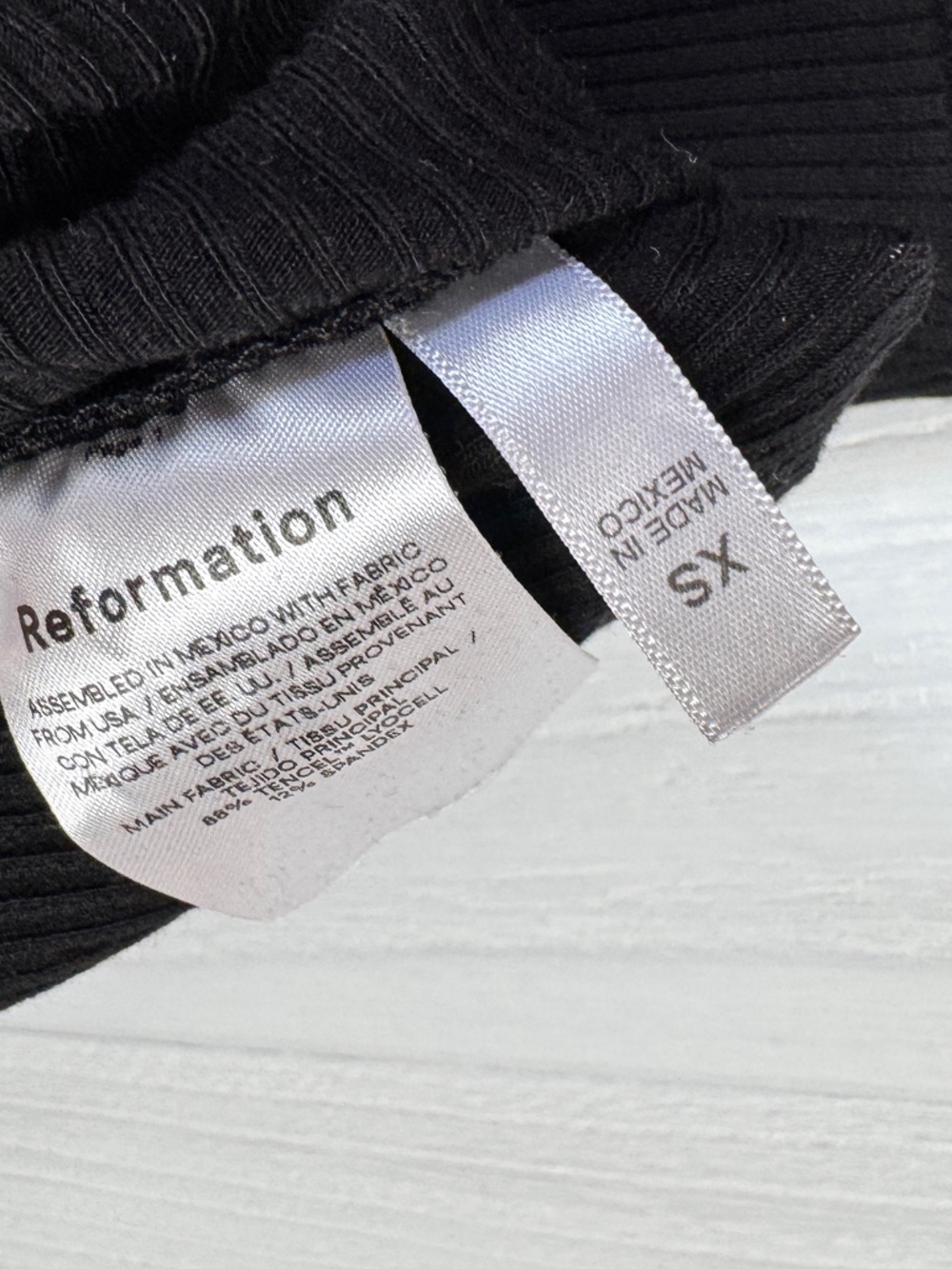 Reformation Cassi Knit Dress Black - Picture 7 of 10